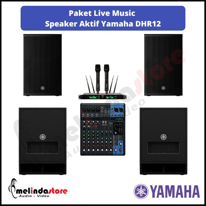 Paket Live Music Speaker Aktif Yamaha DHR12 Paket Live Music Speaker Aktif Yamaha DHR12